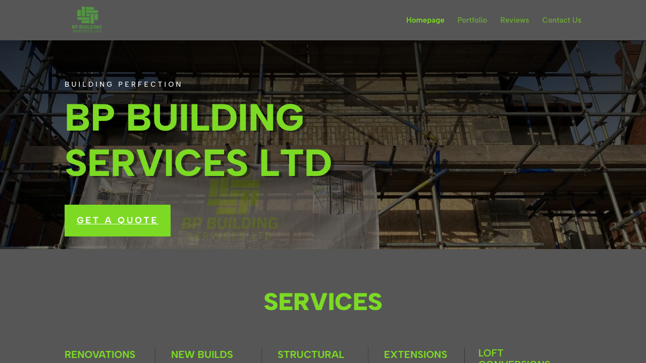 BP BUILDINGS & DEMOLITION LTD. website preview