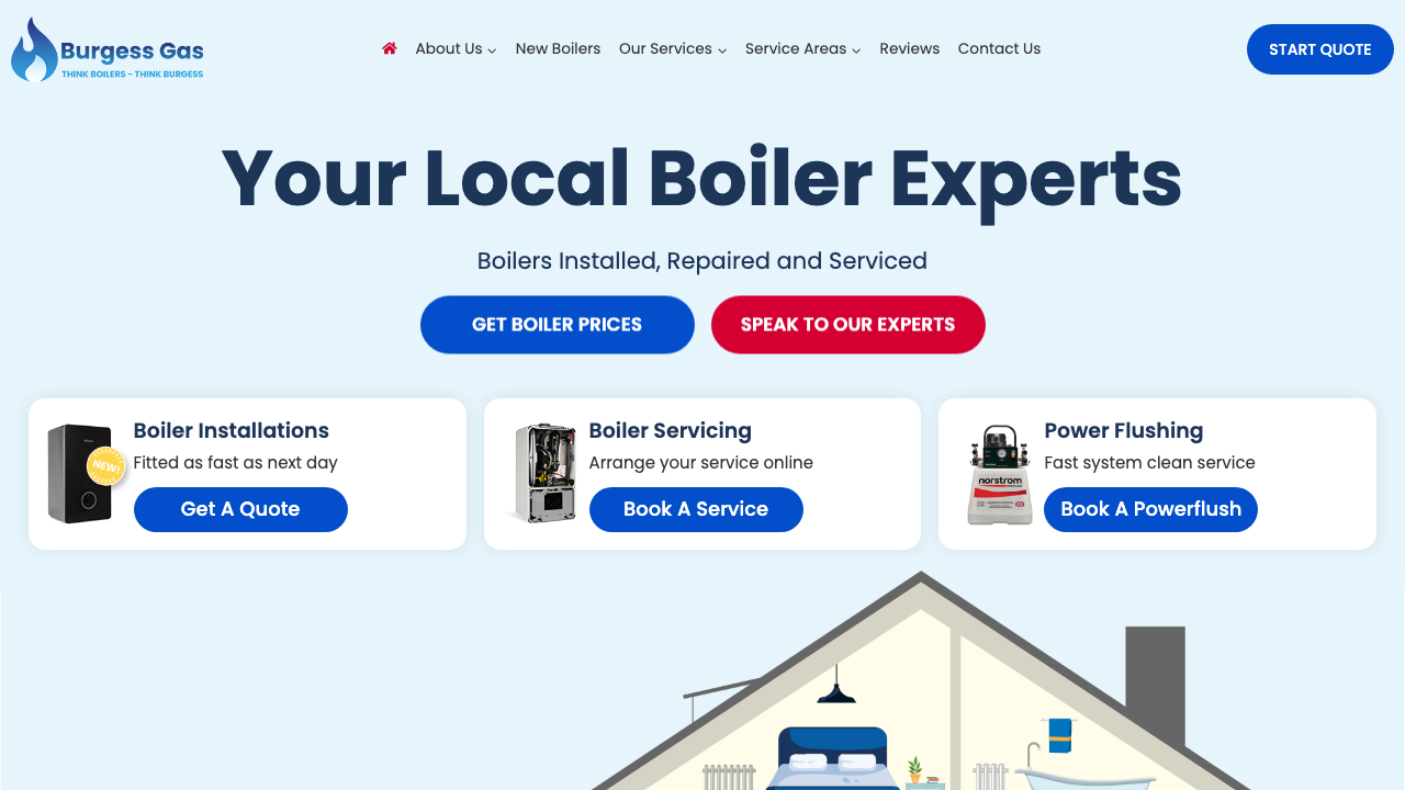 BURGESS GAS SERVICES LIMITED website preview