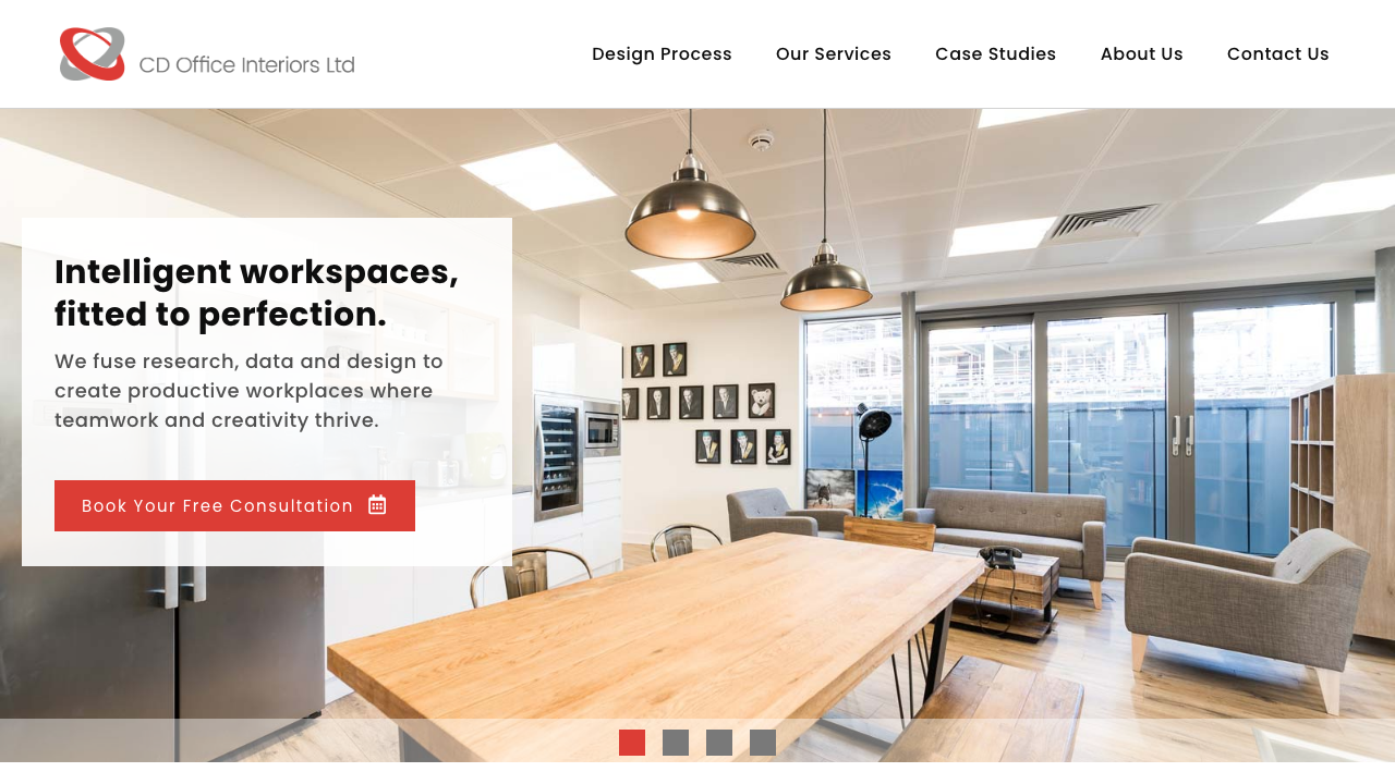 C D OFFICE INTERIORS LTD. website preview