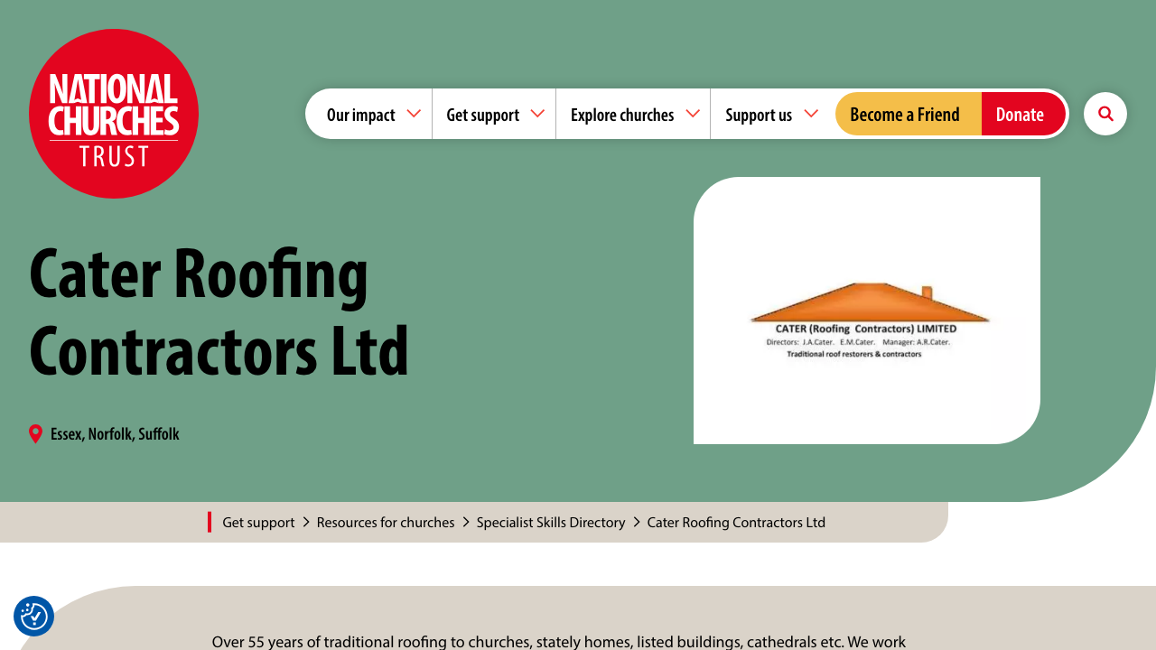 CATER (ROOFING CONTRACTORS) LIMITED website preview