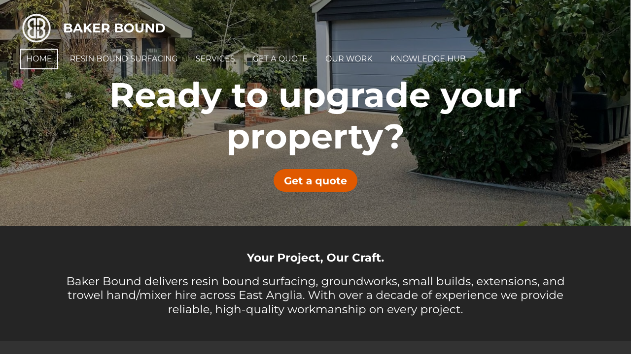 BAKER BOUND LTD website preview