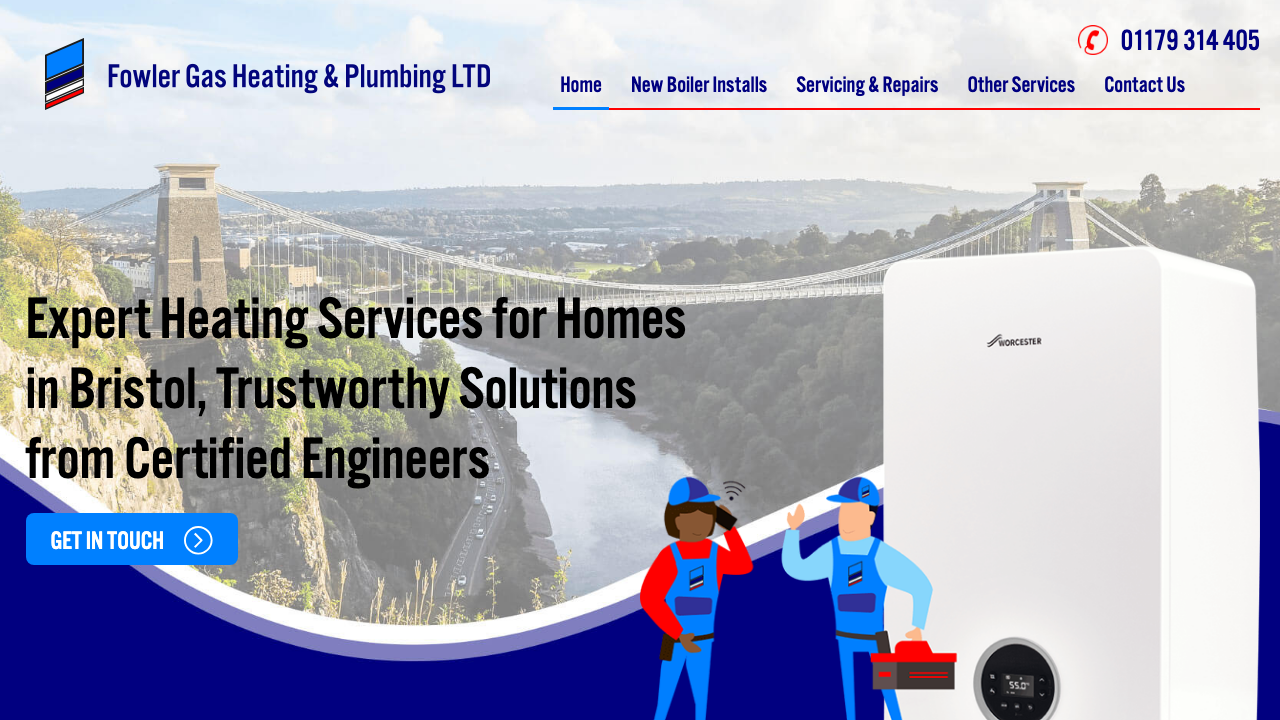 FOWLER GAS HEATING & PLUMBING LIMITED website preview