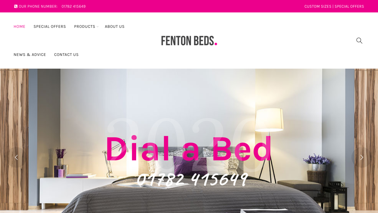 FENTON BED WAREHOUSE LTD website preview