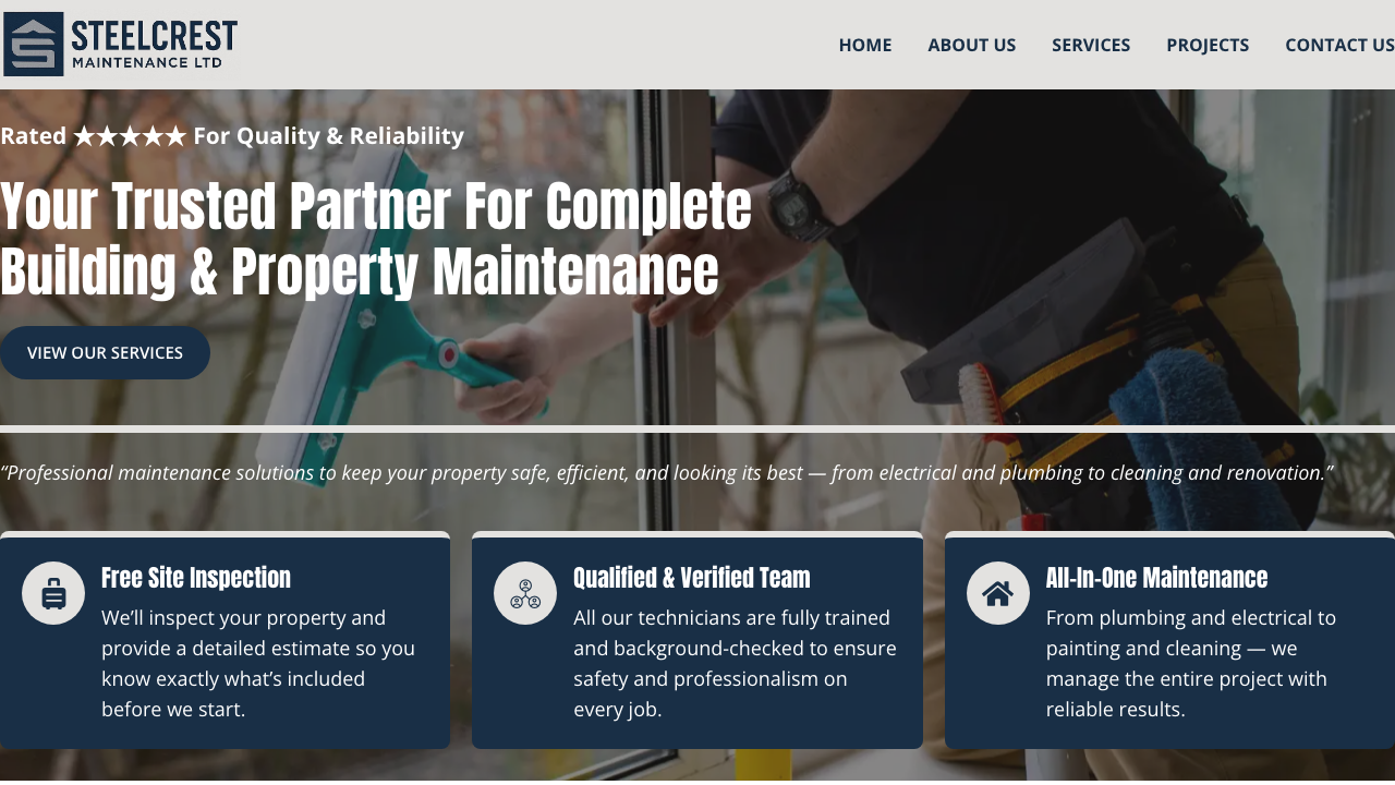 BUILDING MAINTAIN LTD website preview