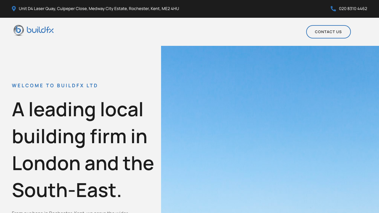 BUILDFX LIMITED website preview
