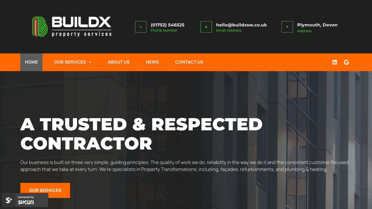 BUILDING + CONSTRUCTION SERVICES (SW) LTD. website preview