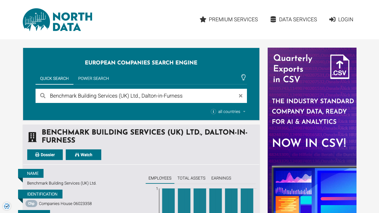 BENCHMARK BUILDING SERVICES (UK) LTD website preview