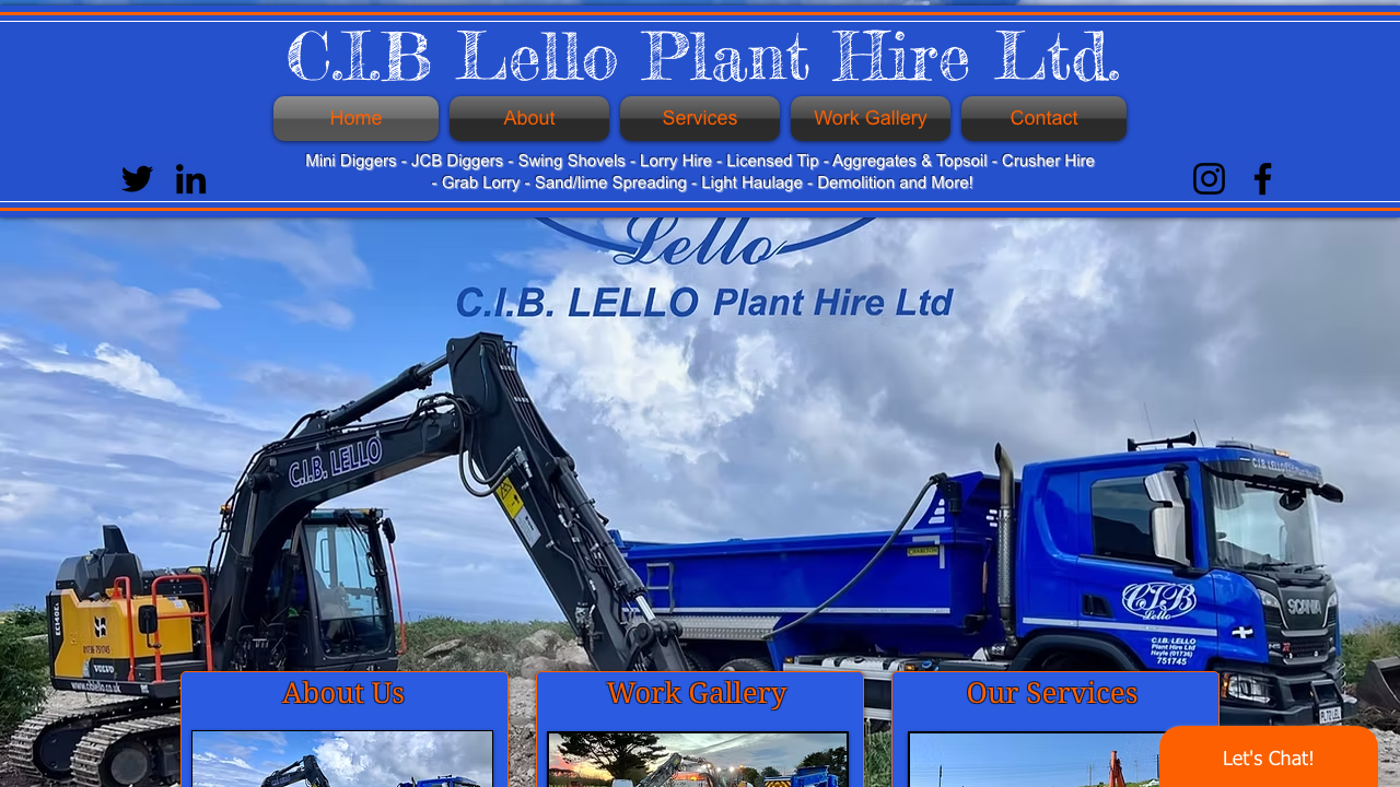 CIB LELLO PLANT HIRE LIMITED website preview