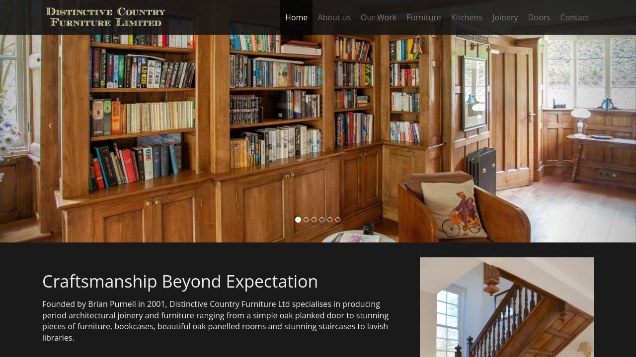 DISTINCTIVE COUNTRY FURNITURE LIMITED website preview