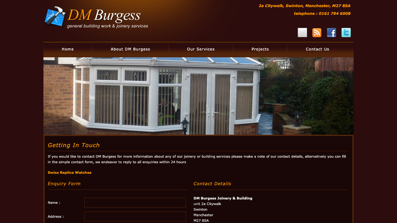 BURGESS DRYWALL MANCHESTER LIMITED website preview