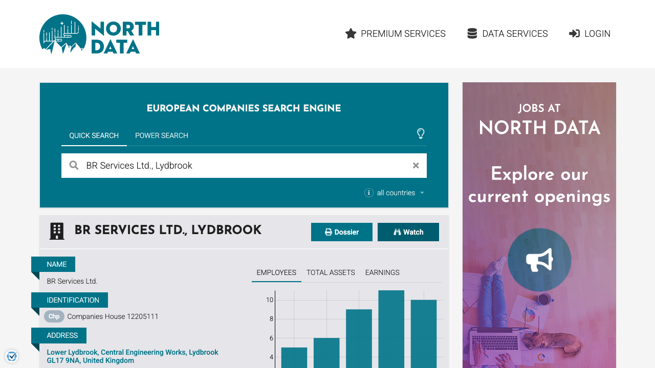 BR SERVICES LIMITED website preview