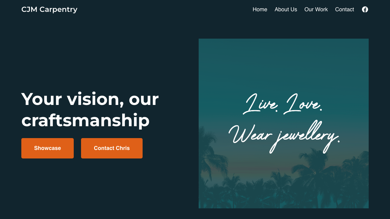 CJM CARPENTRY & CONSTRUCTION LTD website preview