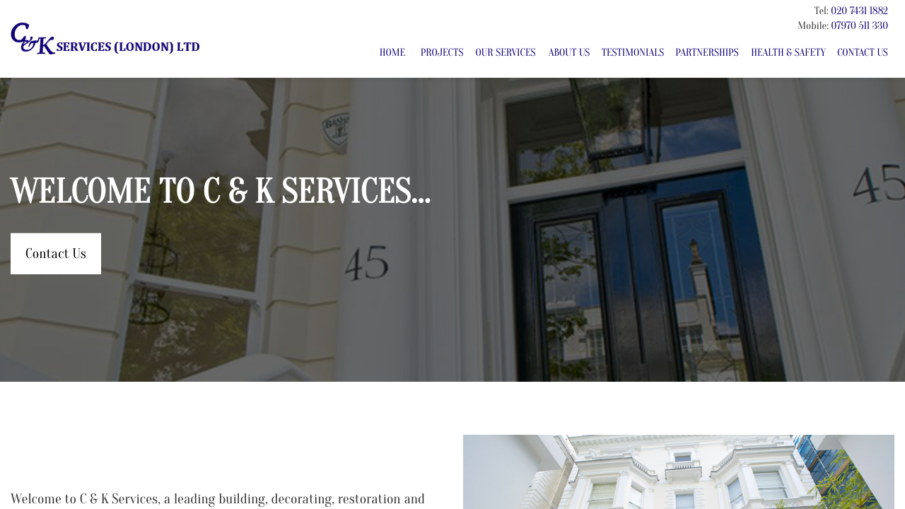 C&K DECORATING SERVICES LTD website preview