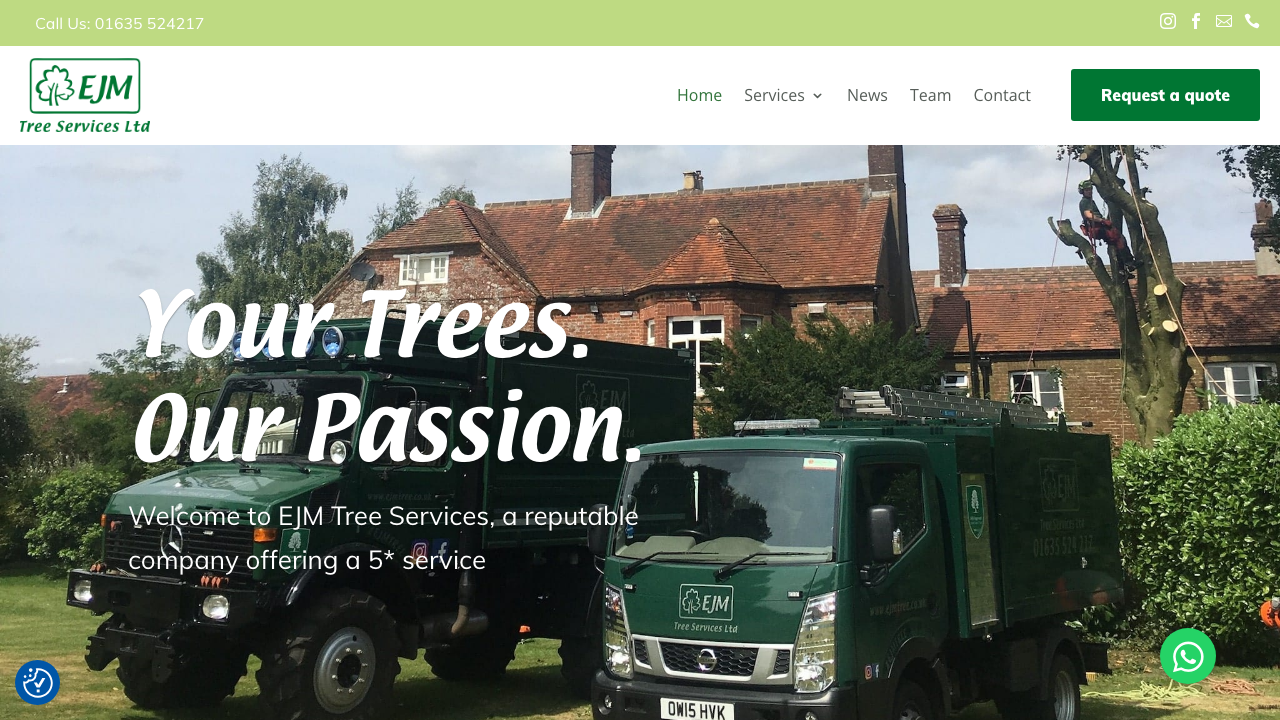 EJM TREE SERVICES LIMITED website preview
