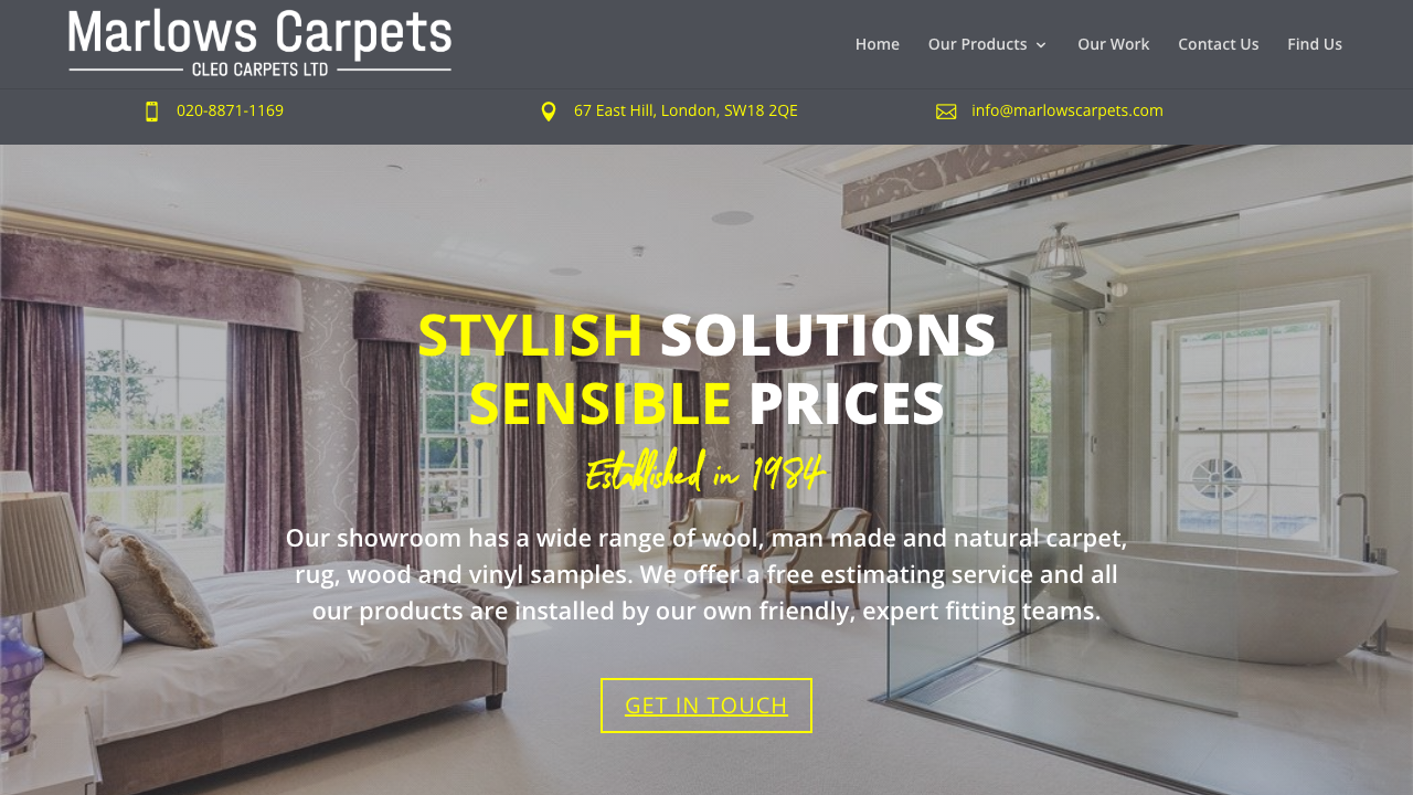 CLEO CARPETS LTD website preview