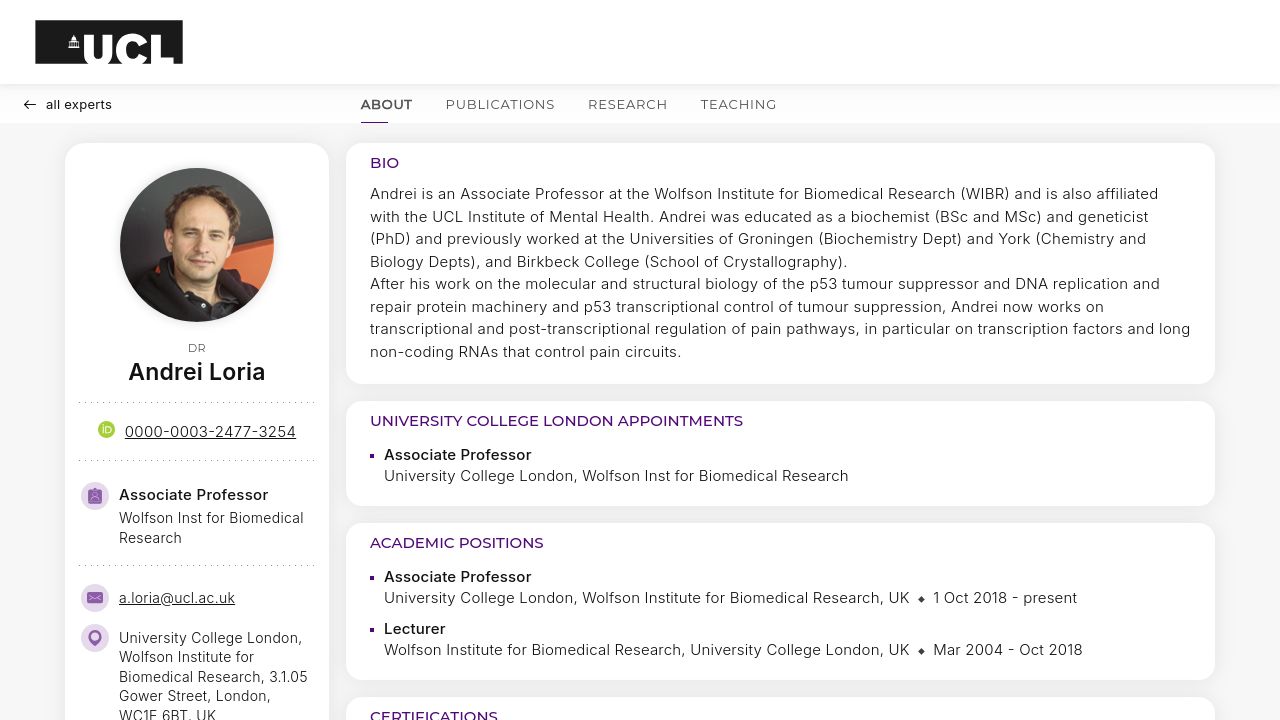 ANDREI (UK) LIMITED website preview