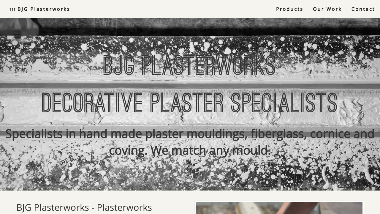 BJG PLASTERWORKS LTD website preview
