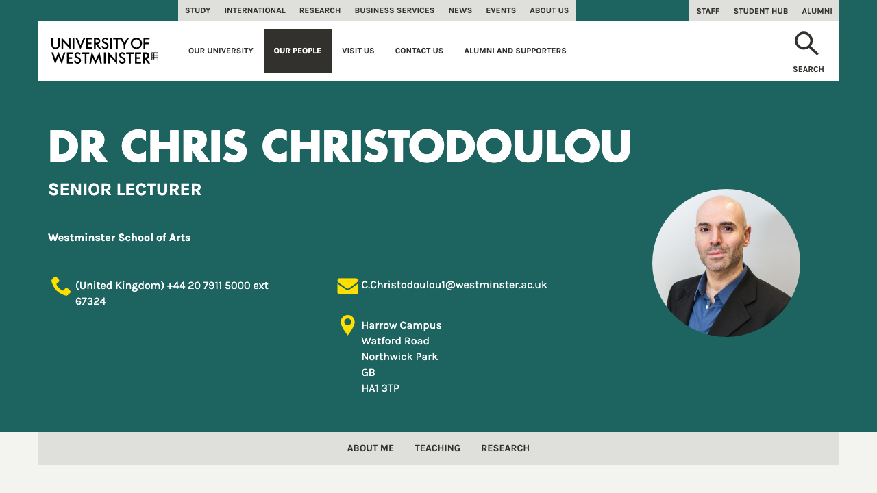 CHRIS CHRISTODOULOU LTD website preview
