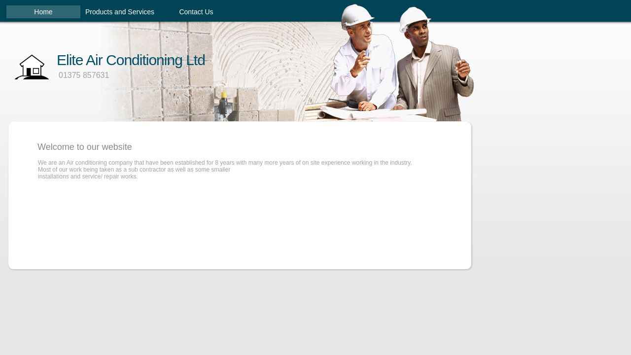 ELITE AIR CONDITIONING LIMITED website preview