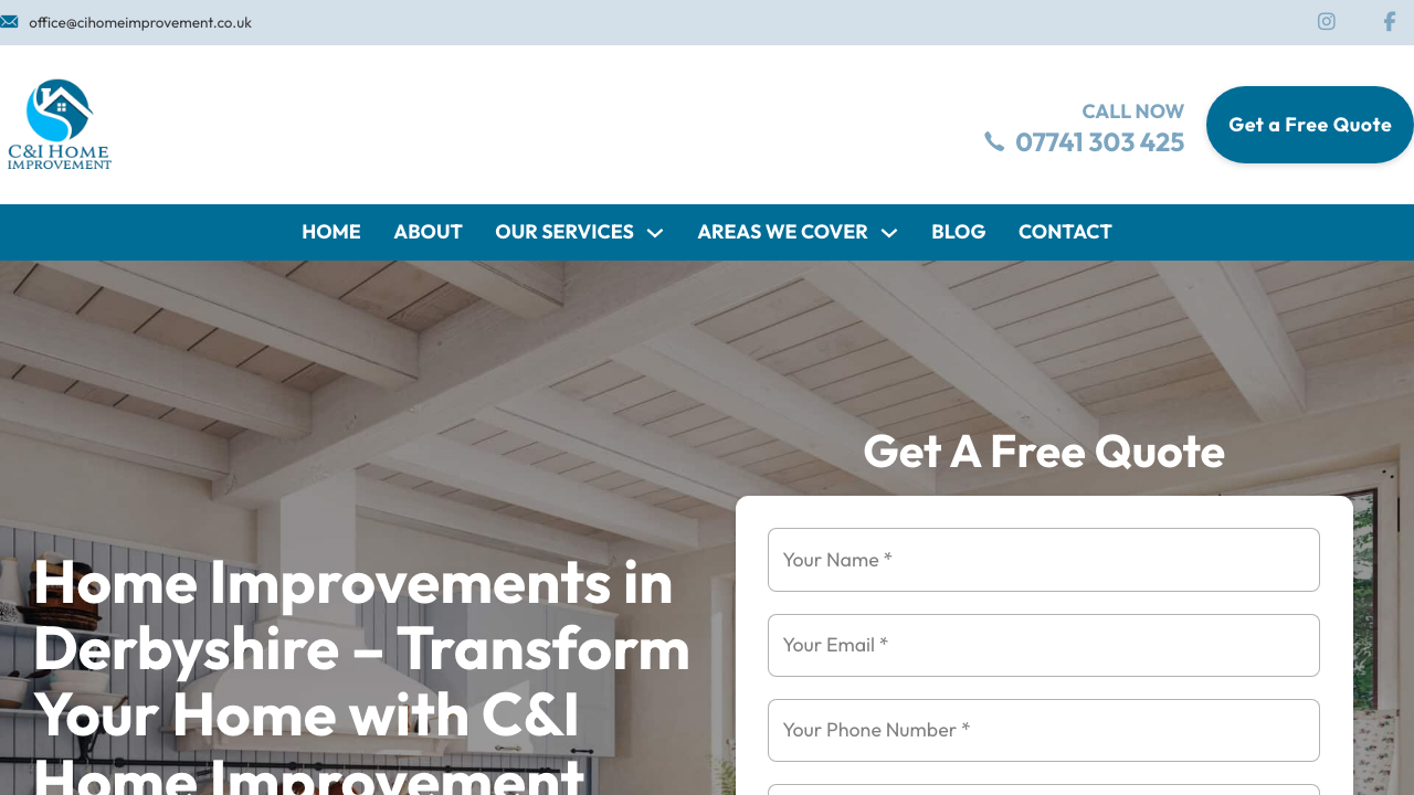 C&I HOME IMPROVEMENT LTD website preview