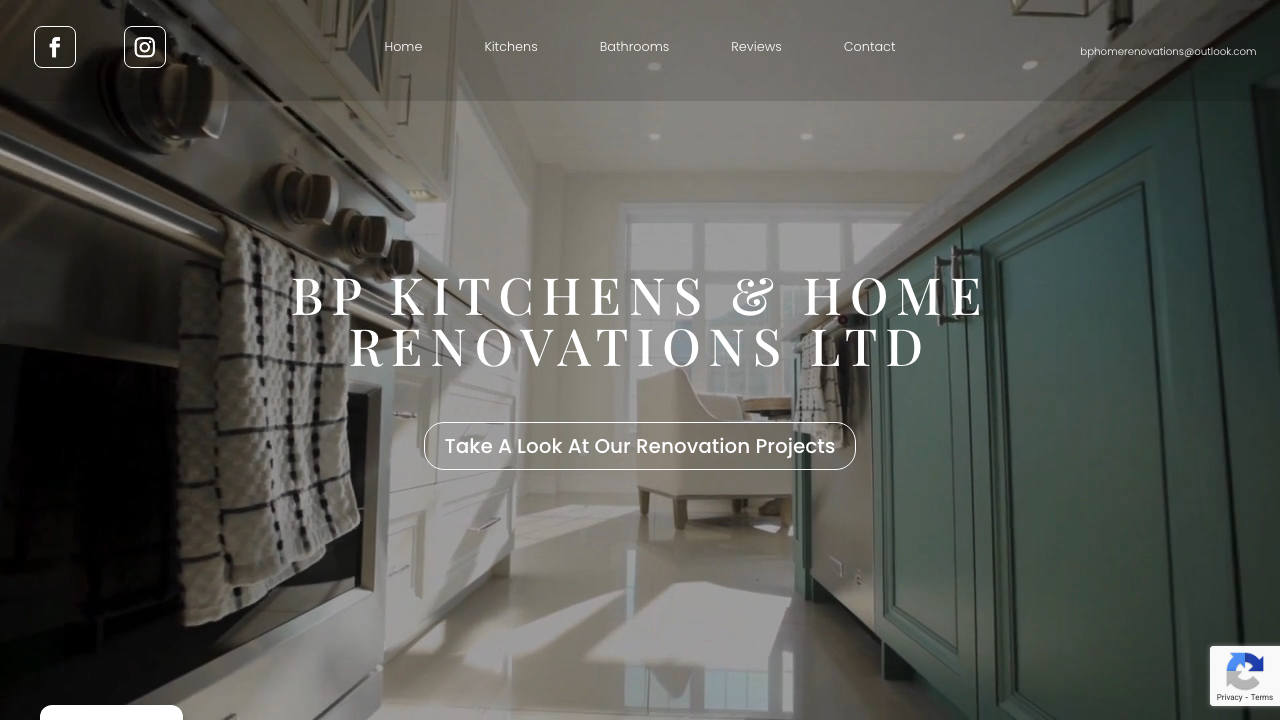BP KITCHENS & HOME RENOVATIONS LTD website preview