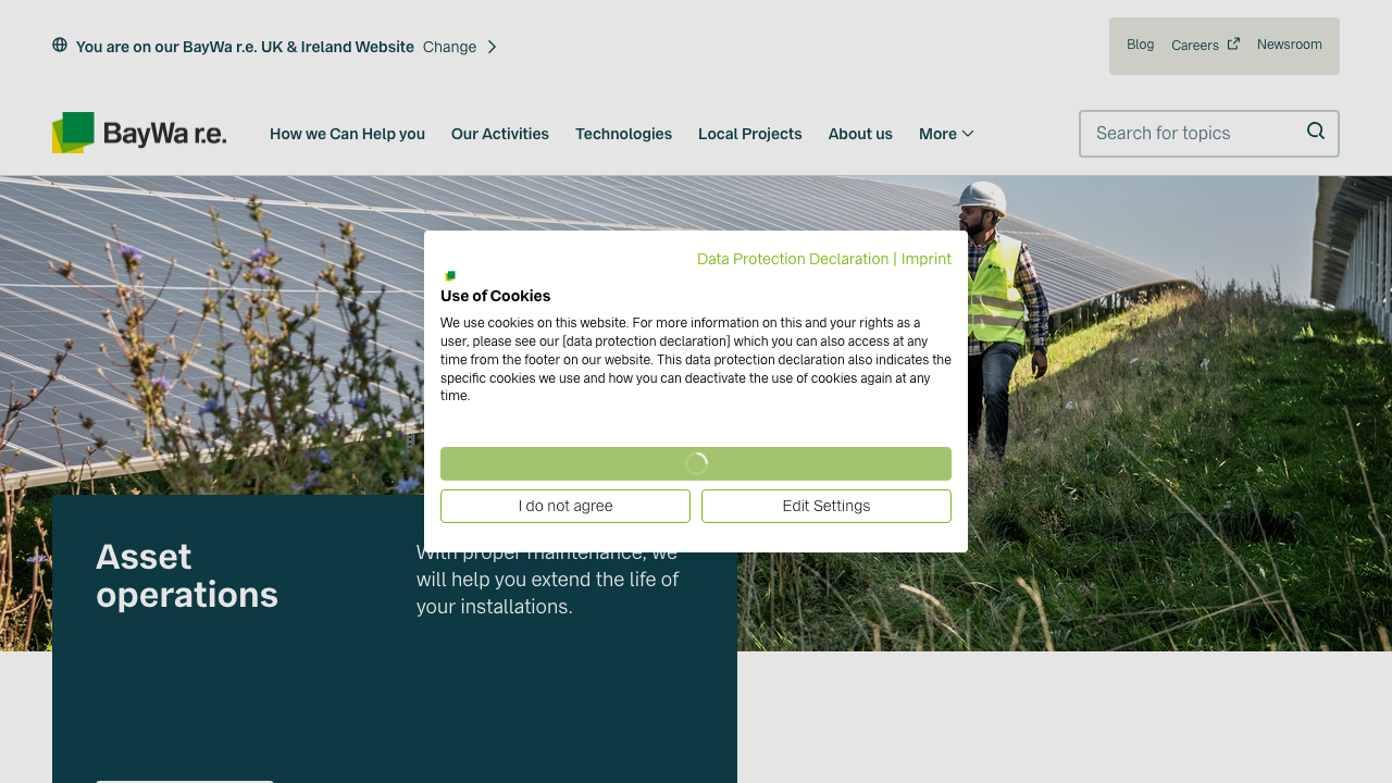 BAYWA R.E. UK (DEVELOPMENTS) LIMITED website preview