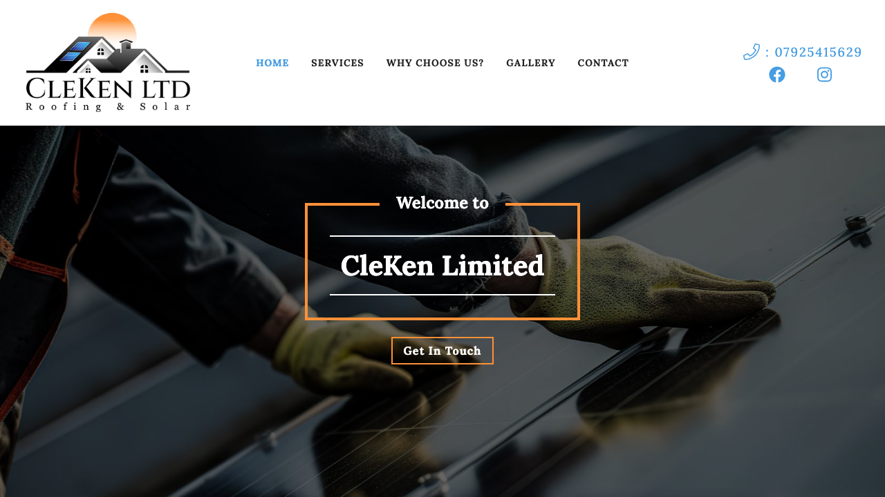 CLEKEN LIMITED website preview
