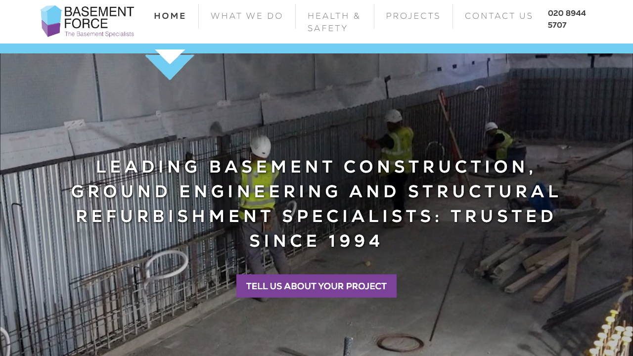 BASEMENT FORCE LIMITED website preview