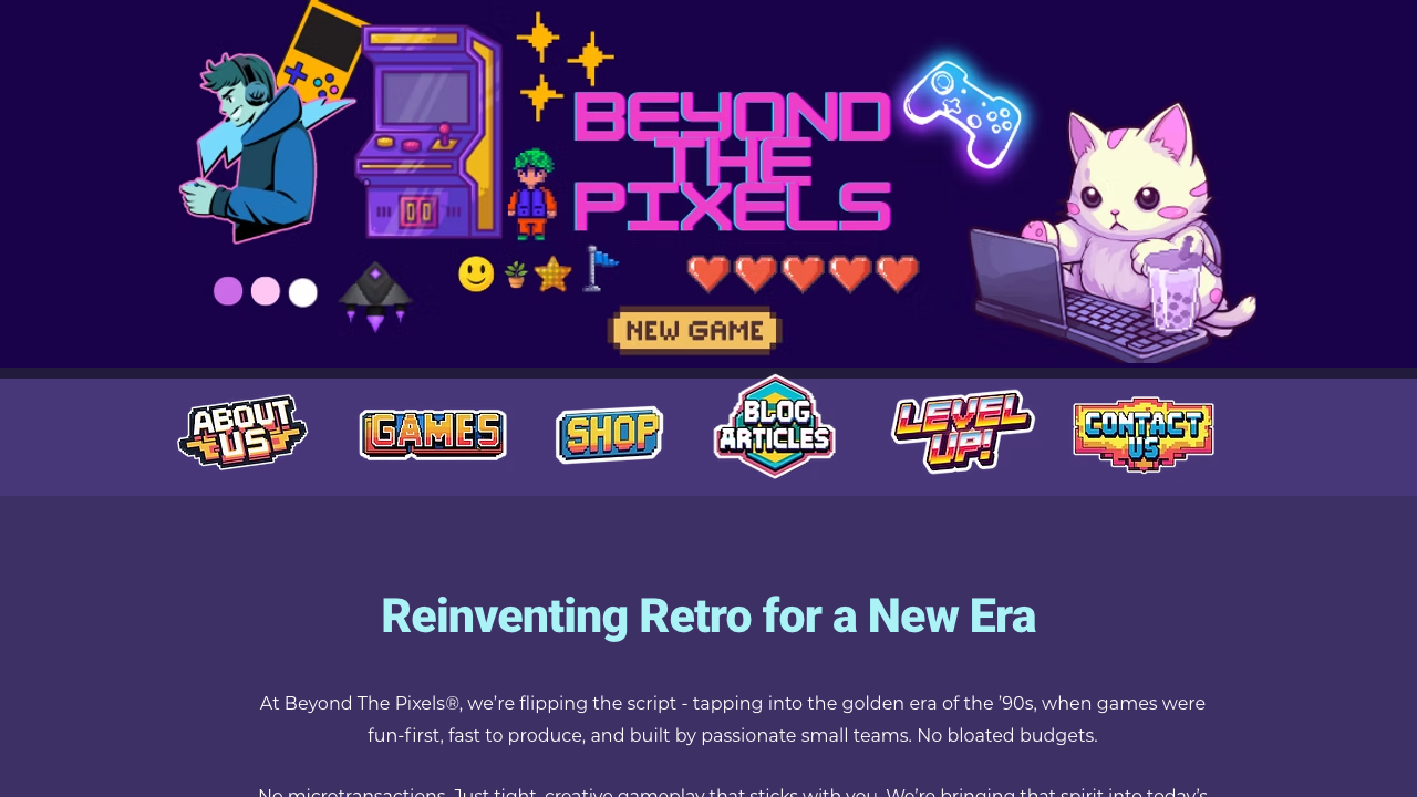 BEYOND PIXELS LIMITED website preview
