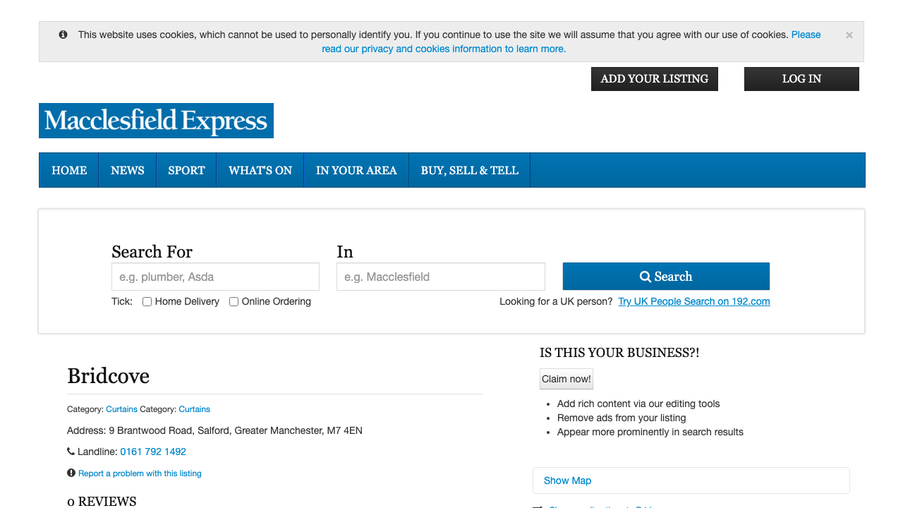 BRIDCOVE LTD website preview