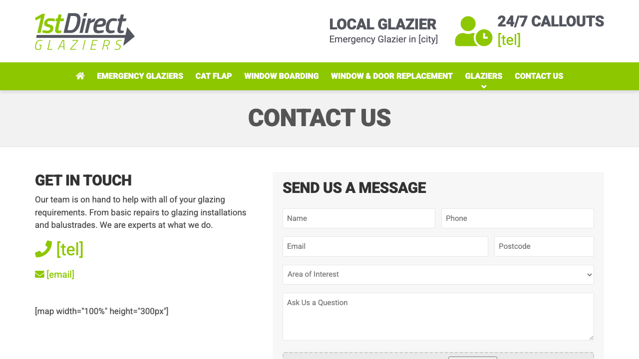 1ST DIRECT GLAZIERS LTD website preview