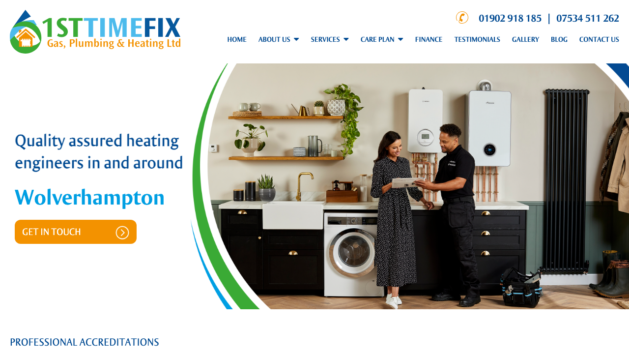 1ST TIME FIX GAS, PLUMBING & HEATING LTD website preview
