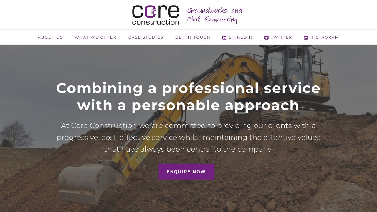 CORE CONSTRUCTION SOLUTIONS LTD website preview