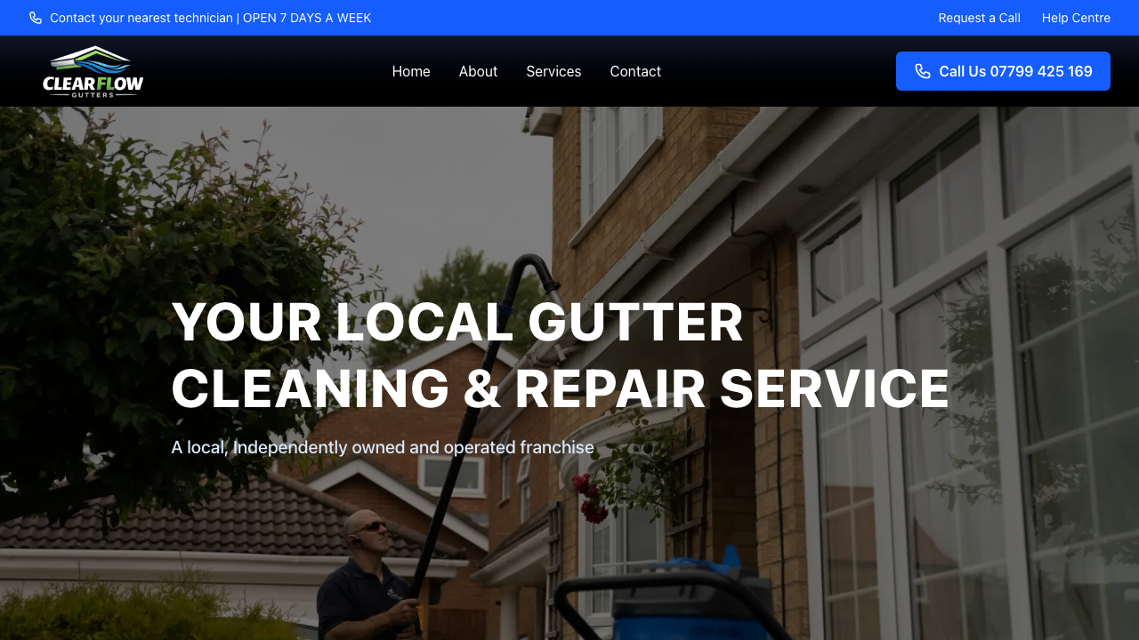 CLEARFLOW GUTTERS LTD website preview