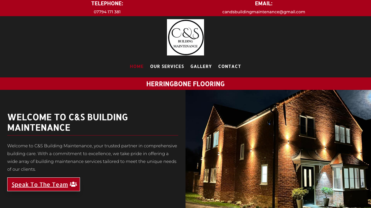 C&S BUILDING & FLOORING LTD website preview