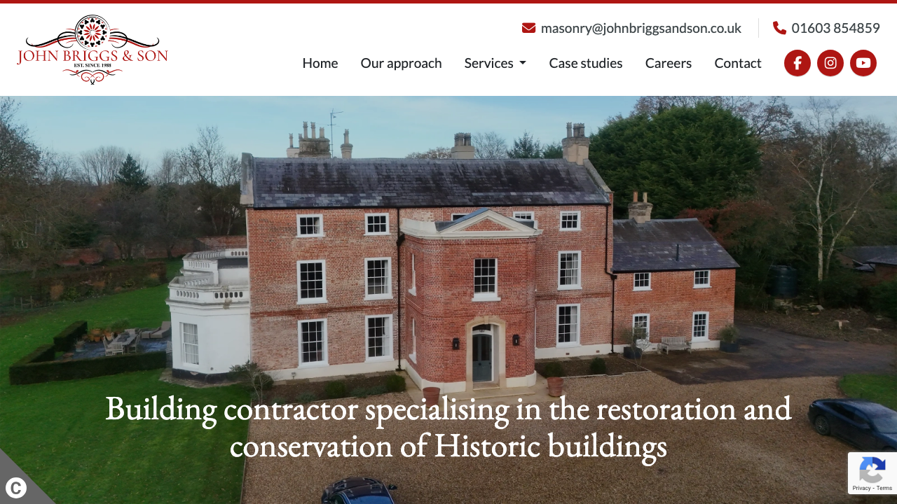BRIGGS AND SON MASONRY LTD website preview