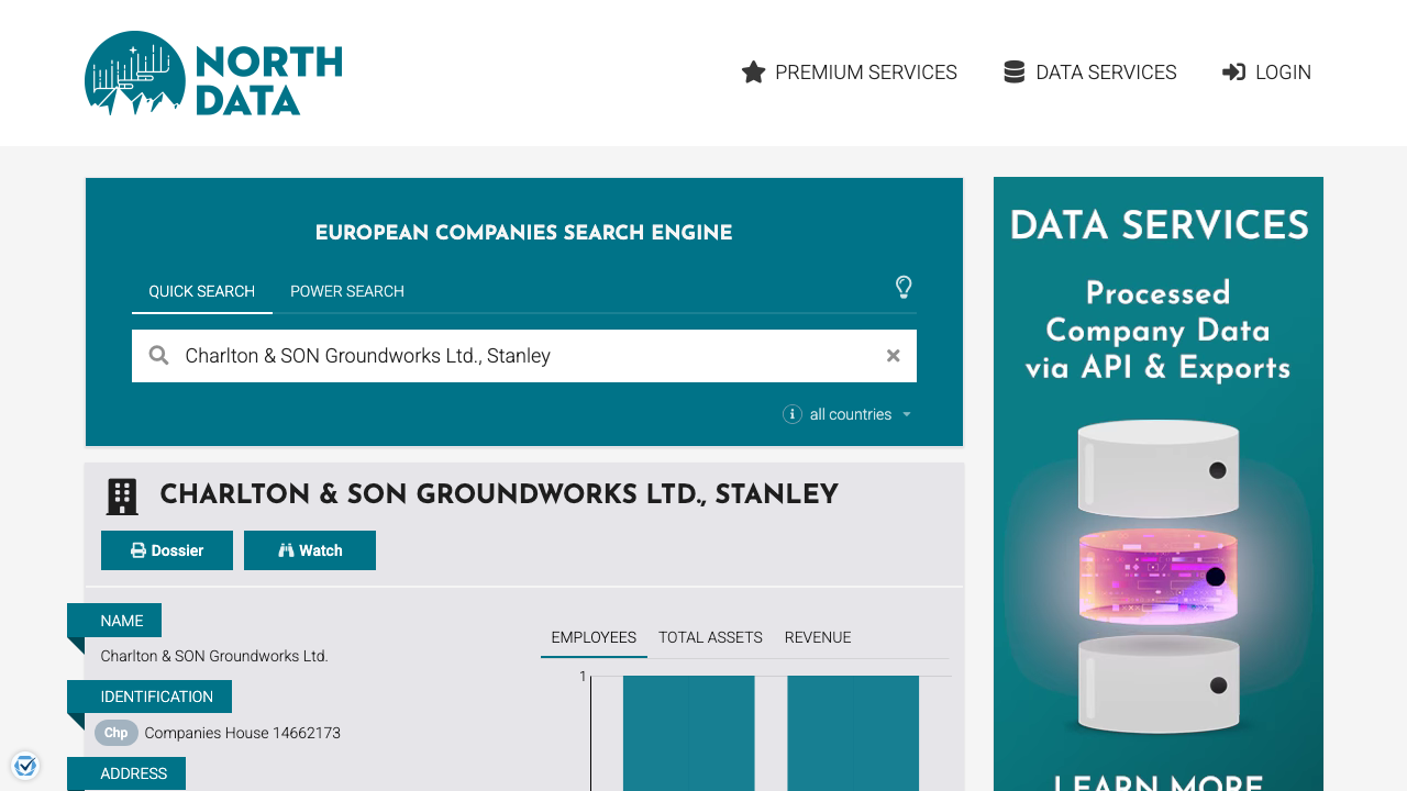 CHARLTON & SON GROUNDWORKS LTD website preview