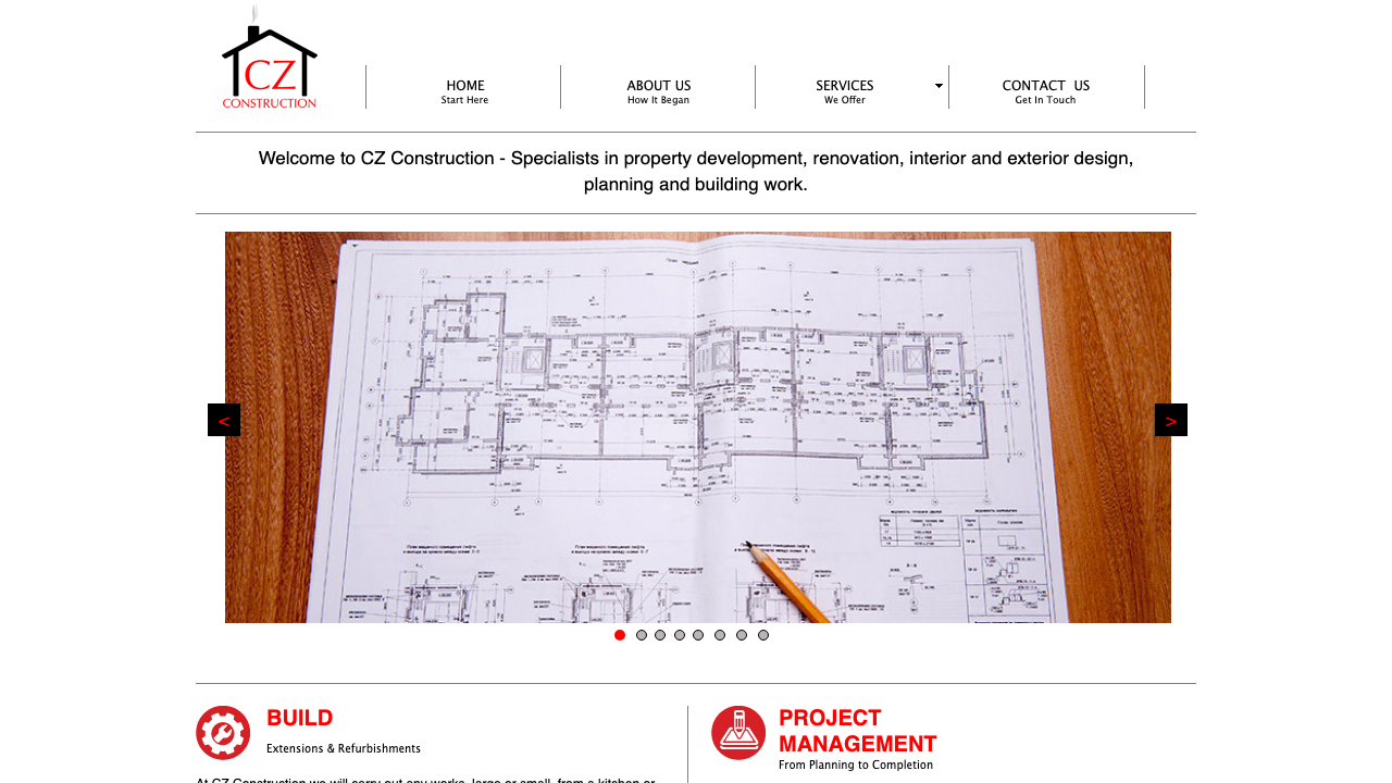 C&Z CONSTRUCTION LIMITED website preview