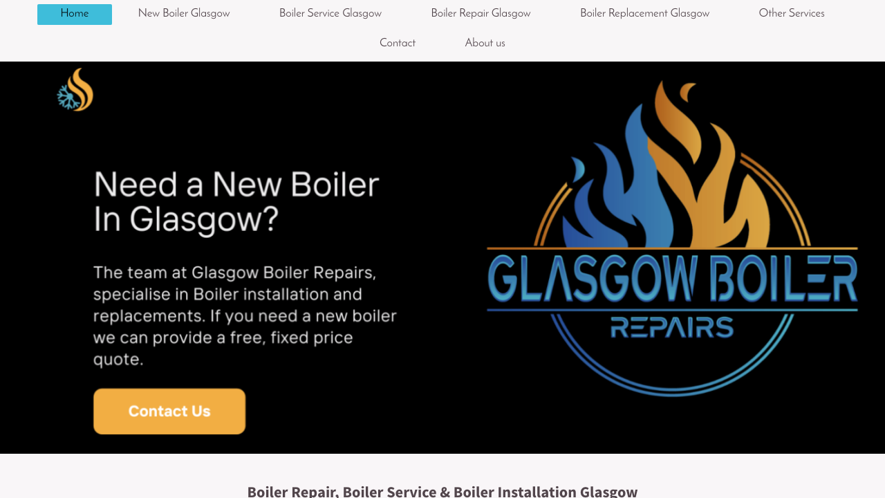 BOILER REPAIRS IN GLASGOW LTD website preview