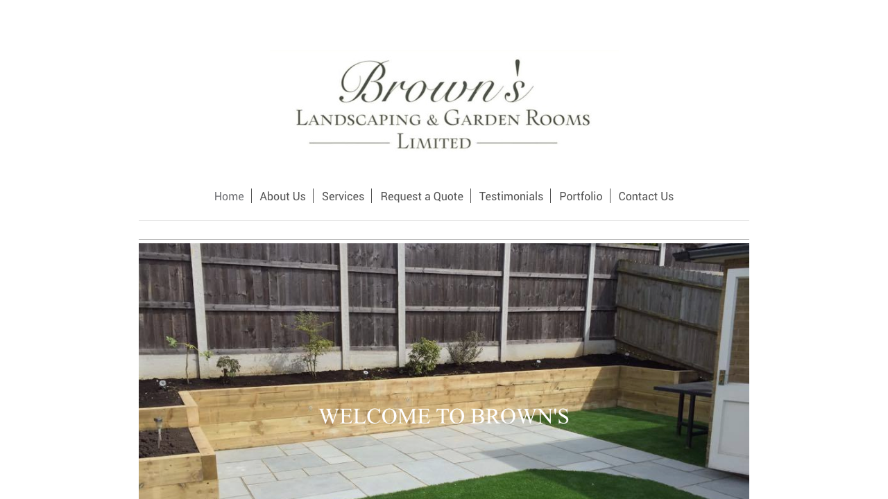 BROWNS LANDSCAPING AND GARDEN ROOMS LIMITED website preview