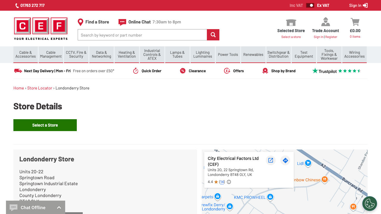 C&E ELECTRICAL LTD website preview