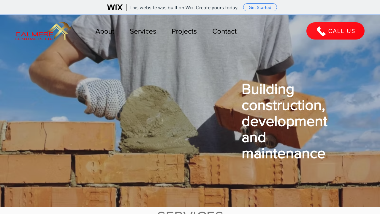 CALMERE CONTRACTS LTD website preview