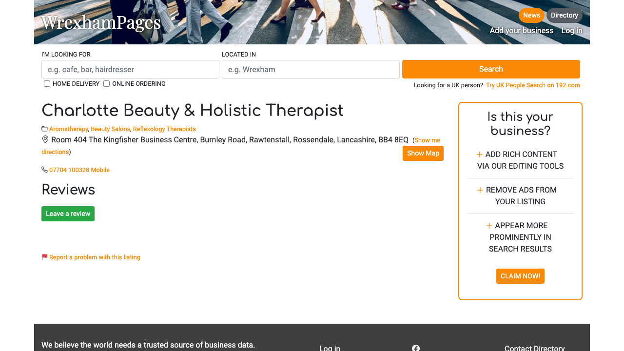CHARLOTTE LIMITED website preview
