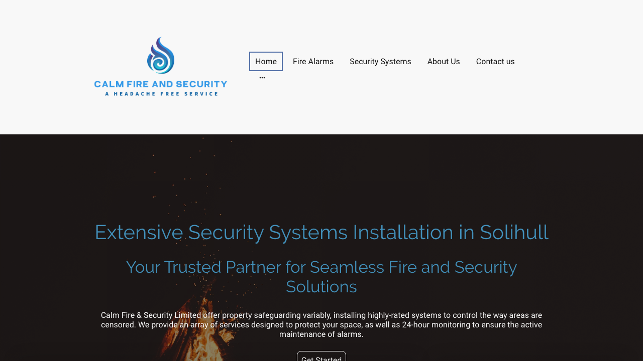 CALM FIRE AND SECURITY LTD website preview