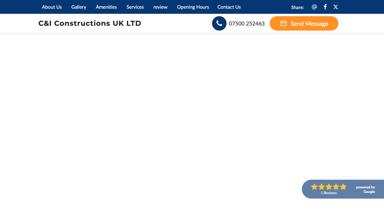C&I CONSTRUCTIONS UK LIMITED website preview