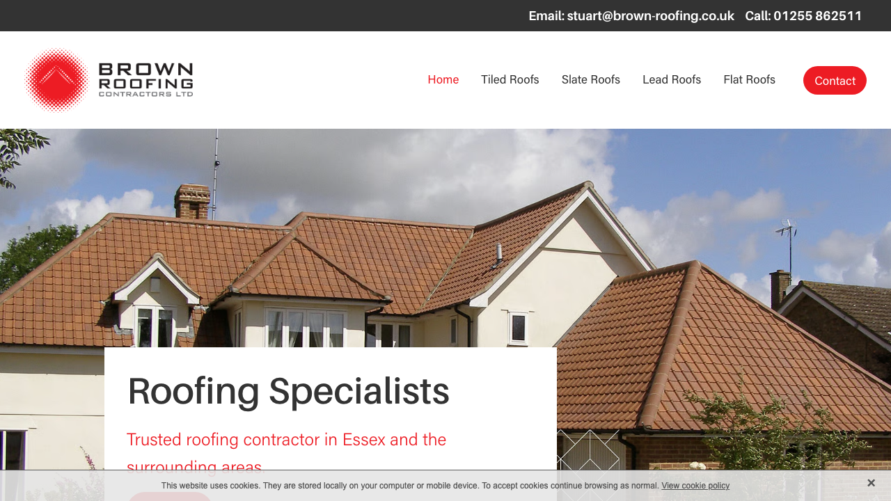 BROWN ROOFING SERVICES (ESSEX) LIMITED website preview