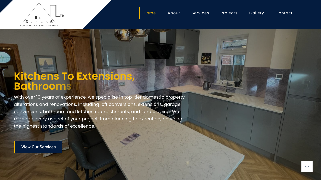 BLUE DEVELOPMENTS LIMITED website preview