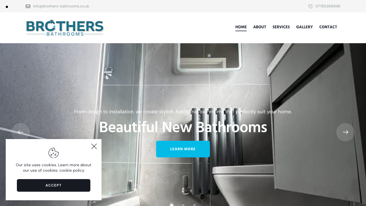 BROTHERS BATHROOMS LTD website preview