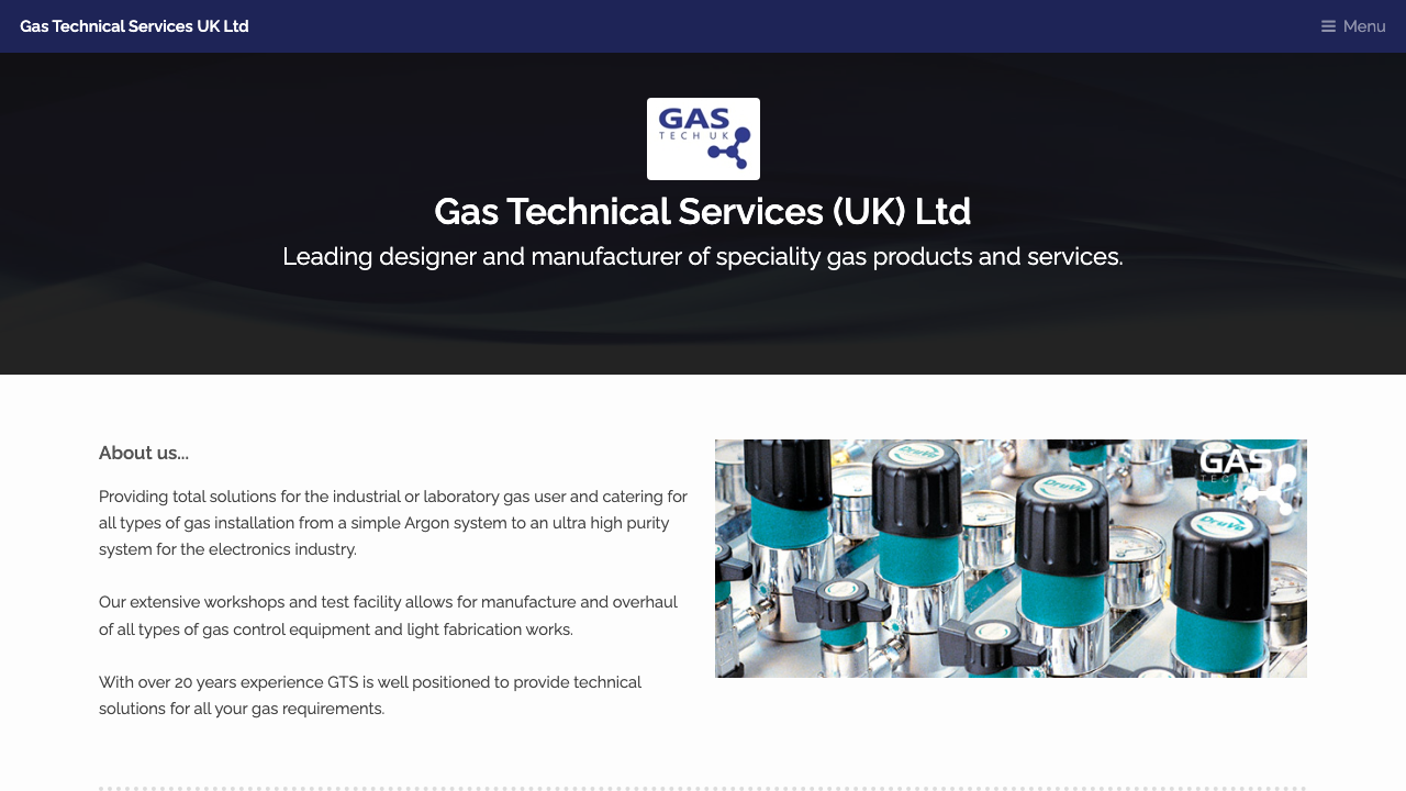 GAS TECHNICAL SERVICES (UK) LIMITED website preview