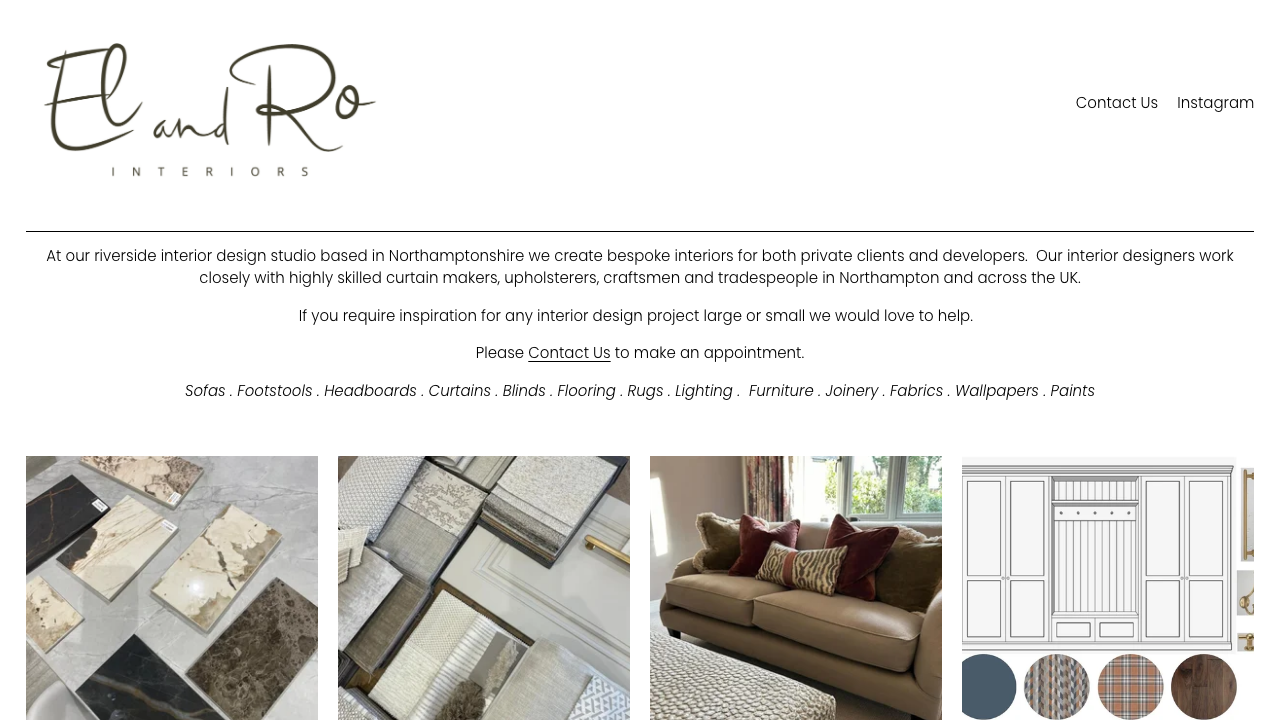 EL & RO INTERIORS LIMITED website preview